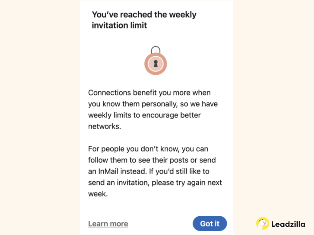 LinkedIn-Weekly-Invitation-Limit-Screenshot